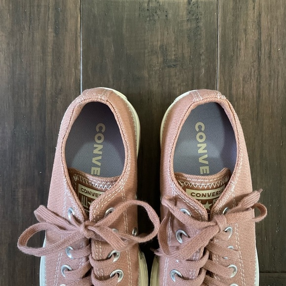 Converse Mauve Chuck Taylor All Star Lift Platform Stitching Sneakers Size 5 - Picture 2 of 8